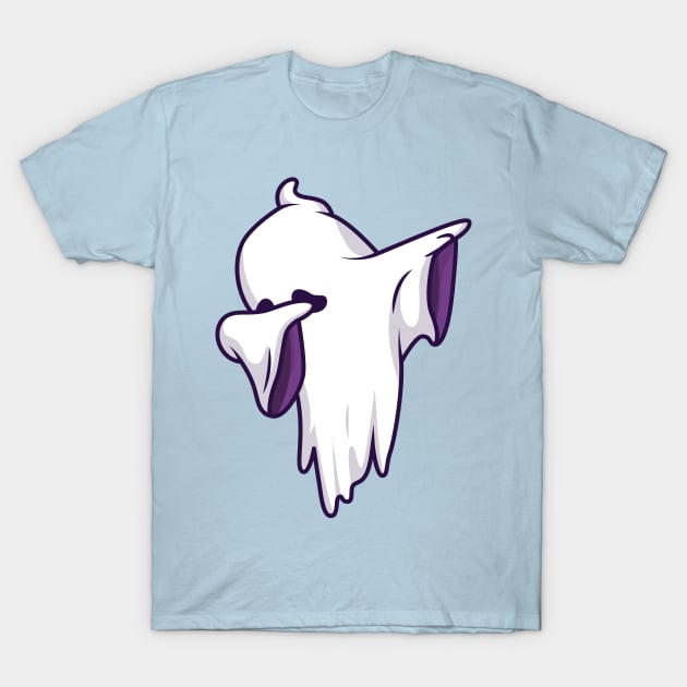 Cute Ghost Dabbing Cartoon T-Shirt by Catalyst Labs